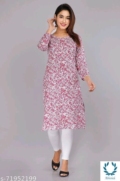 Womens kurtis
Name: Womens kurtis
Fabric: Rayon
Sleeve Length: Three-Quarter Sleeves
Pattern: Printe uploaded by Online shopping on 4/3/2022