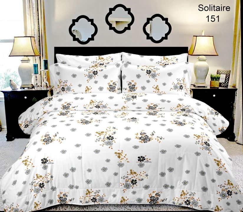 Solitaire Double Bedsheets uploaded by Bedsheet wholeseller on 4/3/2022