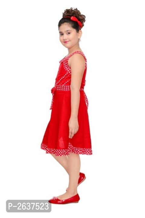 Cotton Red Knee Length Casual Drese uploaded by business on 4/3/2022