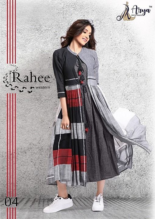 RAHEE WESTERN KURTI
~•••~•••~
[> 2 piece
[> Koti and inner
[> Design - 7
[> Fabric - cotton 
[> Digi uploaded by business on 10/17/2020