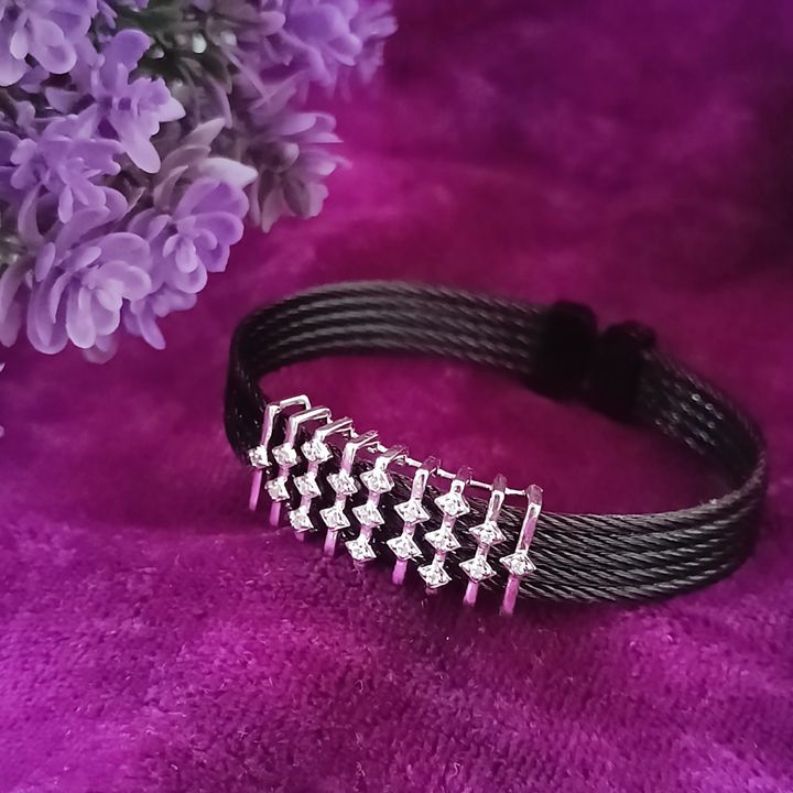 UNIQUE Unisex Silver + Rope Belt Bracelate BBR0006S uploaded by business on 4/4/2022