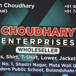 Business logo of CHOUDHARY ENTERPRISE