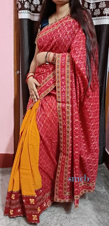 Sambalpuri Patchwork saree, Contact to What's Aap numbar =》 uploaded by Swastik collection on 4/4/2022