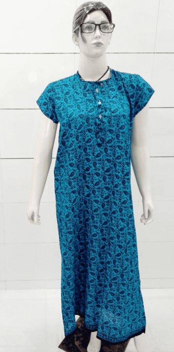 100% cotton RoundNeck printed Women's Nightgown uploaded by Sharma store on 4/4/2022