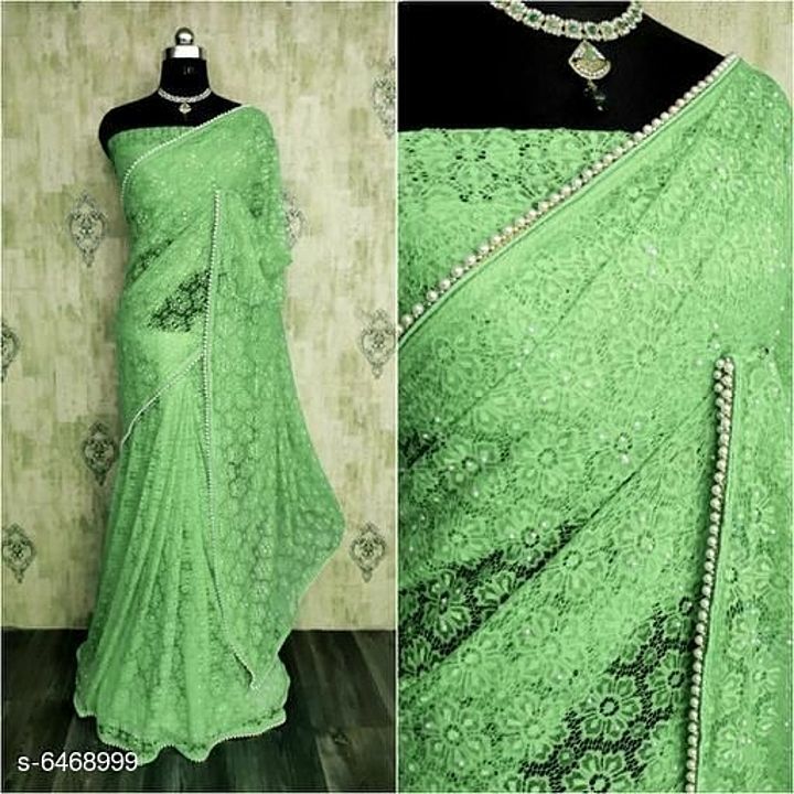 Post image Aagam Drishya Sarees

Saree Fabric: Raschel Jacquard
Blouse: Separate Blouse Piece
Blouse Fabric: Raschel Jacquard
Pattern: Moti Lace 
Blouse Pattern: Solid 
Multipack: Single
Sizes: 
Free Size (Saree Length Size: 5.5 m, Blouse Length Size: 0.8 m) 
Dispatch: 2-3 Days