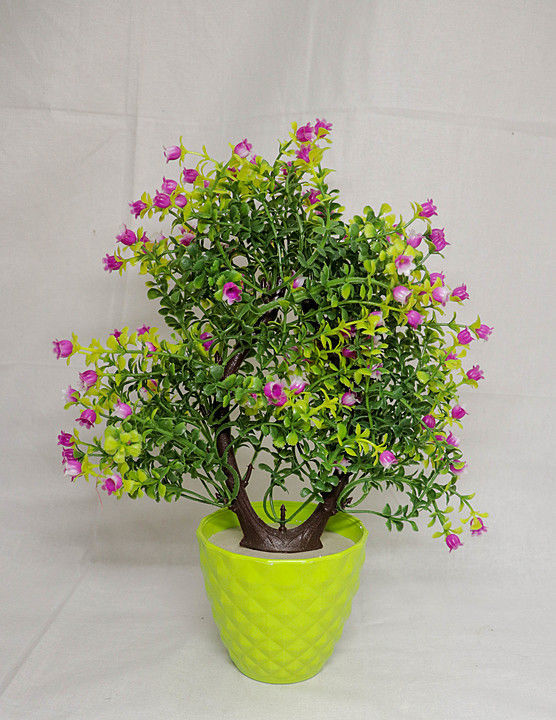 Flower plant with pot multicolour unbreakable  uploaded by Hardik Enterprises  on 10/17/2020