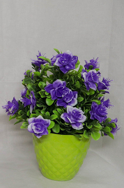 Small flower plant with pot multicolour unbreakable  uploaded by Hardik Enterprises  on 10/17/2020