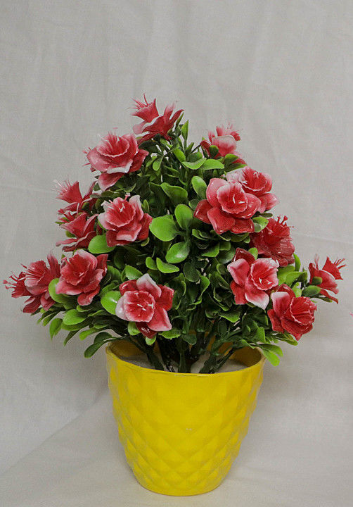 Small flower plant with pot multicolour unbreakable  uploaded by Hardik Enterprises  on 10/17/2020