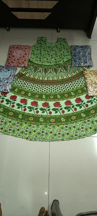 Cotton print one PC gown uploaded by Rukhmani creation on 4/5/2022