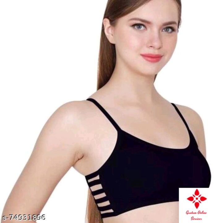 Post image I want 1000 pieces of Catalog Name:*Stylish Women Sports  Bra*
Fabric: Cotton Blend
Print or Pattern Type: Solid
Padding: .