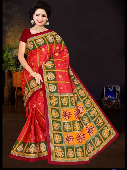 Post image Cotton Saree , 5.5 mtr saree...Quality guaranteed...Available in single / Bulk qty