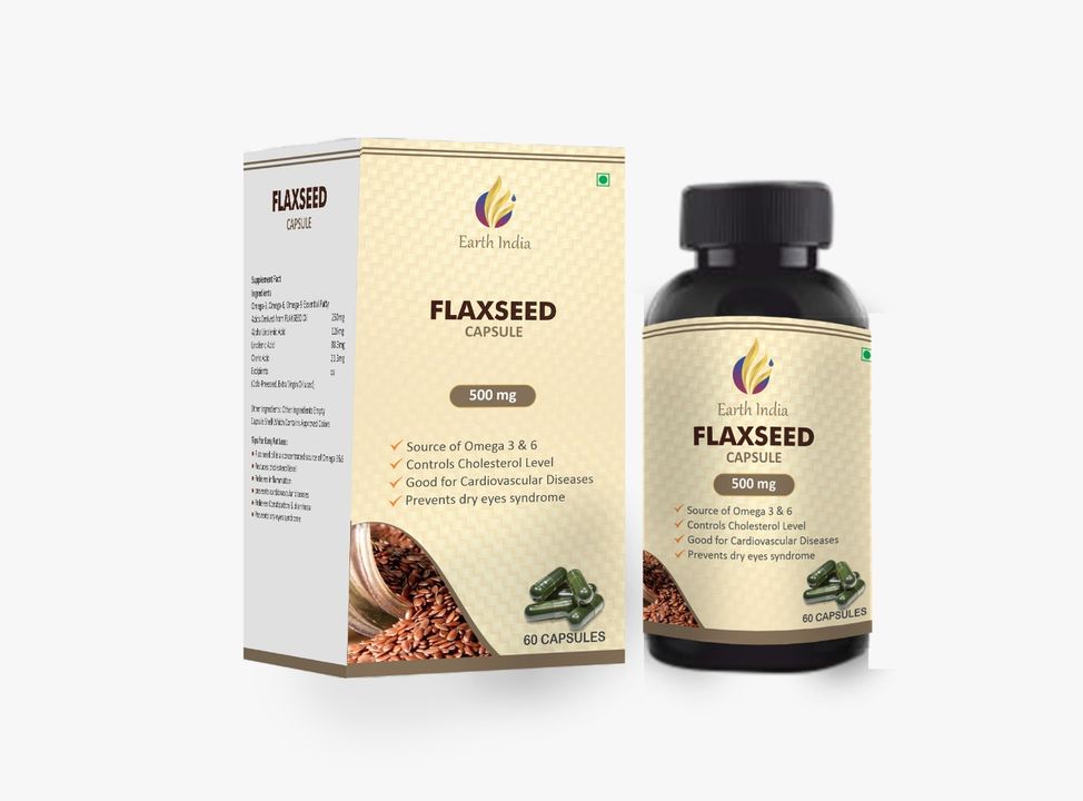 Flaxseed (Omega) Capsule 60s uploaded by Earth India  on 4/5/2022