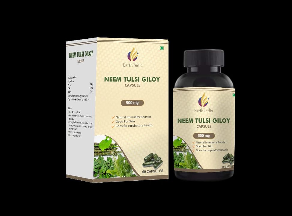 Neem Tulsi Giloy Capsule 60s uploaded by Earth India  on 4/5/2022