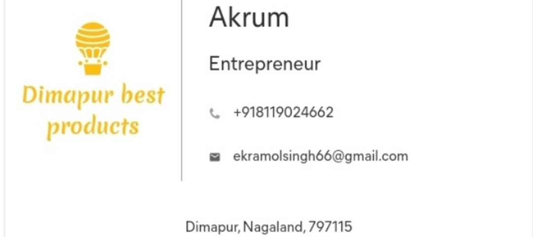 Visiting card store images of Dimapur Online store