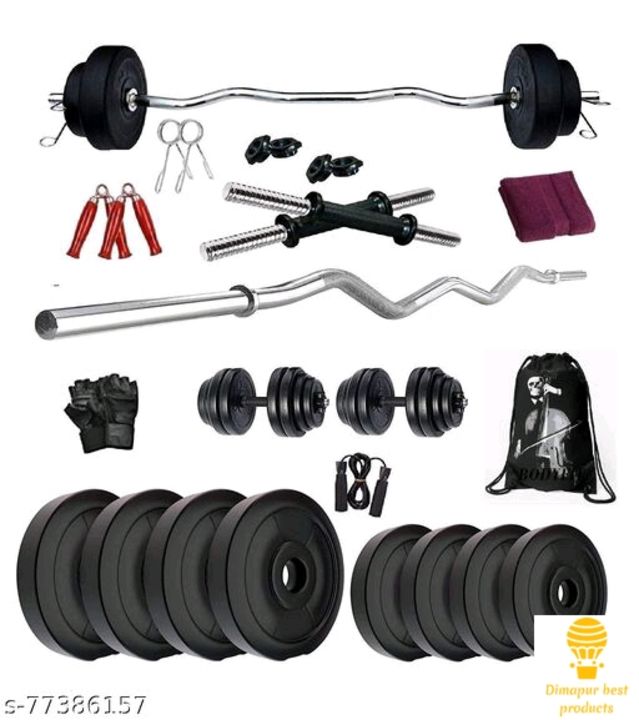 20kg home gym with woods accessories uploaded by Dimapur Online store on 4/5/2022