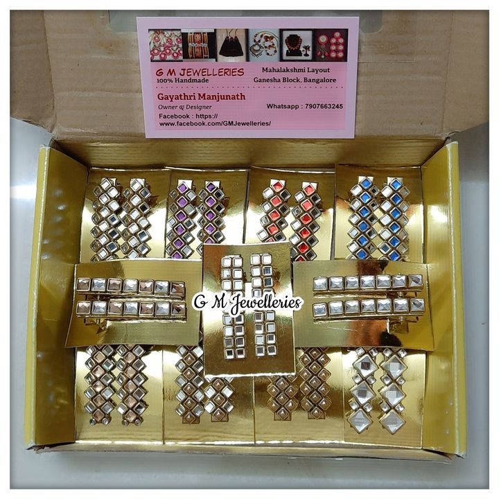 Kundan Hair Clips uploaded by G M Jewelleries on 4/5/2022