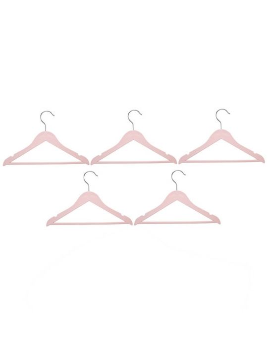 5 piece pink plastic hanger luxury look hanger uploaded by Khan chand mohan singh on 4/5/2022