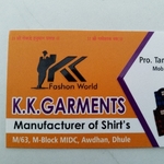 Business logo of Kk garments