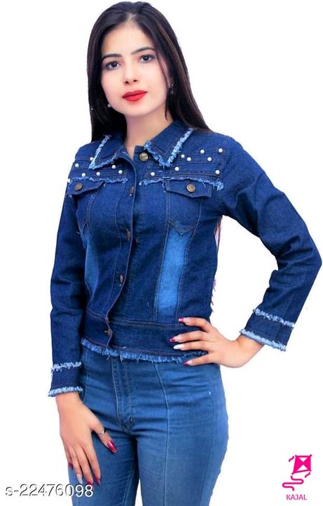 Post image Catalog Name:*Alluring Women Ethnic Jackets*Fabric: DenimSleeve Length: Long SleevesPattern: SolidCombo of: SingleSizes: S (Bust Size: 36 in, Length Size: 20 in, Shoulder Size: 15 in, Waist Size: 34 in) M (Bust Size: 38 in, Length Size: 20 in, Shoulder Size: 16 in, Waist Size: 36 in) L (Bust Size: 40 in, Length Size: 20 in, Shoulder Size: 16 in, Waist Size: 38 in) XL (Bust Size: 40 in, Length Size: 20 in, Shoulder Size: 17 in, Waist Size: 40 in) 
Easy Returns Available In Case Of Any Issue*Proof of Safe Delivery! Click to know on Safety Standards of Delivery Partners- https://ltl.sh/y_nZrAV3
