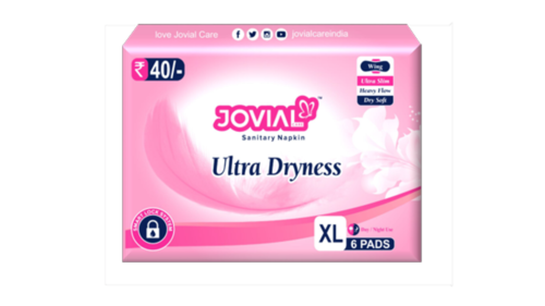 Jovial Care Ultra Dryness Sanitary Napkin  uploaded by Kyna Healthcare Private Limited on 4/6/2022