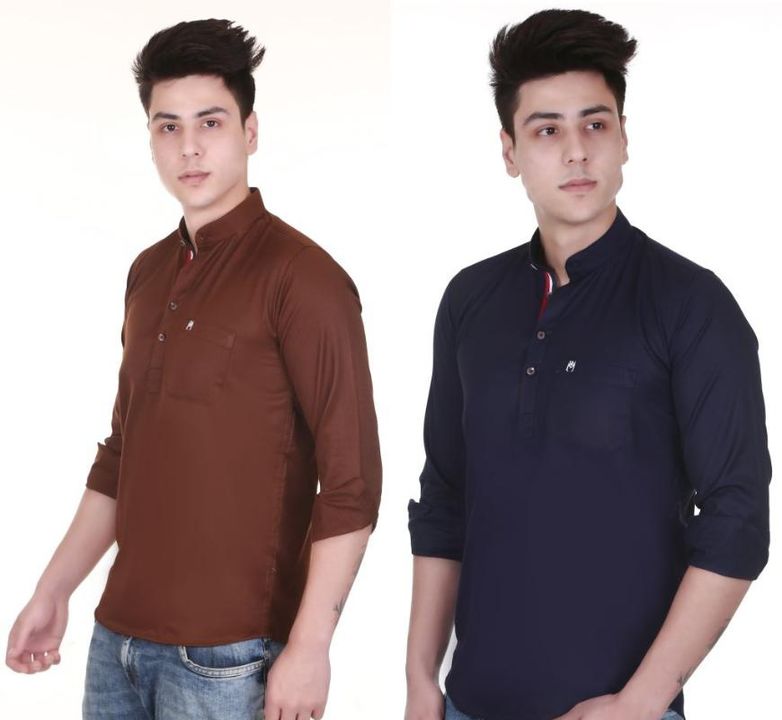 Men kurta shirt combo  uploaded by business on 4/6/2022