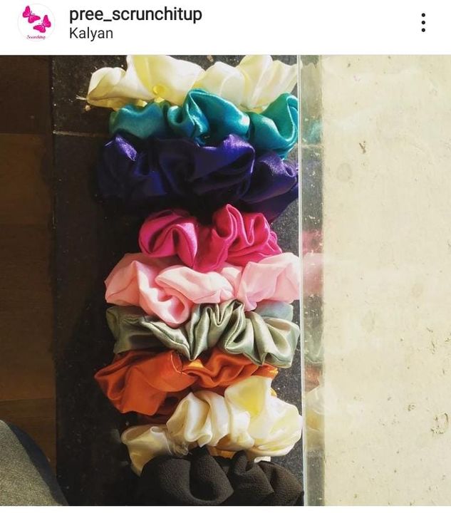 10 scrunchies uploaded by business on 4/6/2022