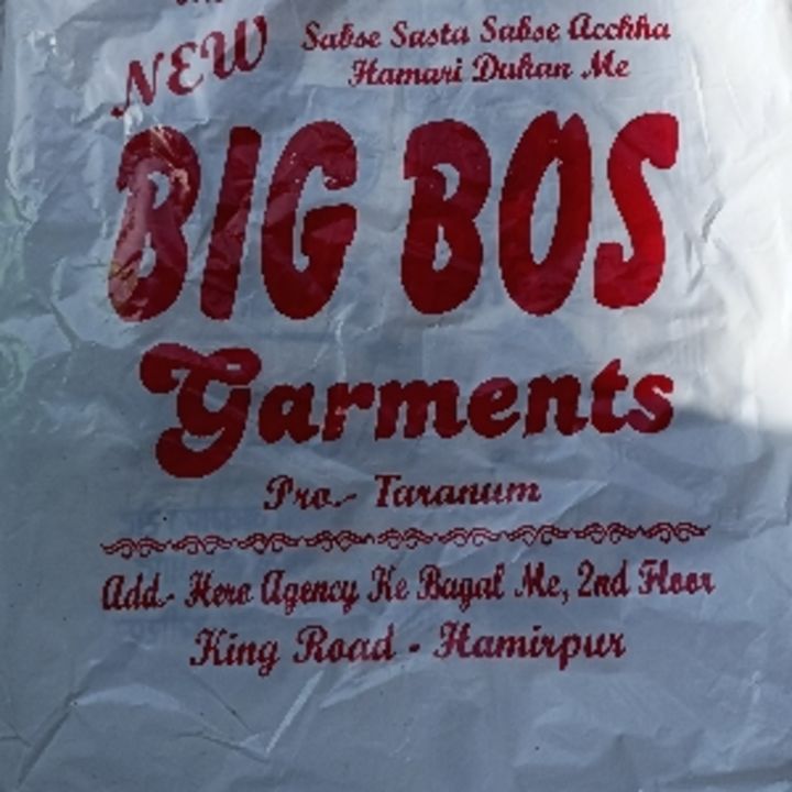 Post image New big boss garments and footwear has updated their profile picture.