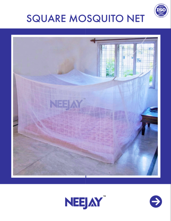 Square mosquito net uploaded by शाह मच्छरदानी/ Neejay Enterprises on 4/7/2022