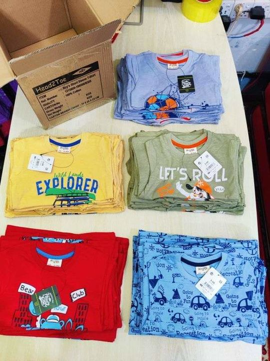 Post image Boys Fancy T-Shirt Super Intact in carton boxSize : 3 To 8 Years Color And Style : 5 Made in Bangladesh
