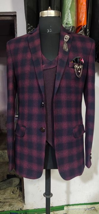 Check blazer uploaded by Trendy fashion on 4/8/2022