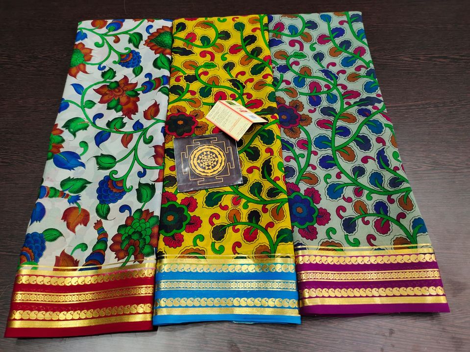 Post image Pure Mysore Silk in Kalamkari print