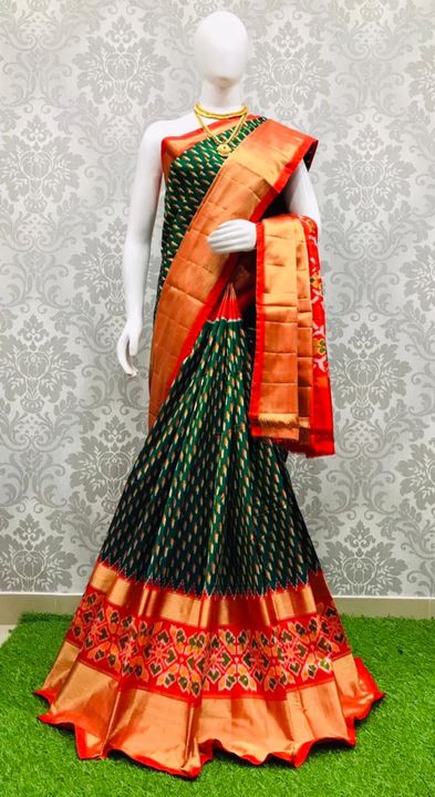 Post image Pure Silk Ikkat Saree Patolas... in vibrant colours... available