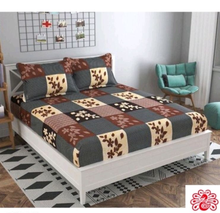 Post image Beautiful double bed bed sheets with 2 pillow coverFabric polyesterSize 90×90Full printed designpPrice 350 only COD 5 days return 100% refund and free delivery available