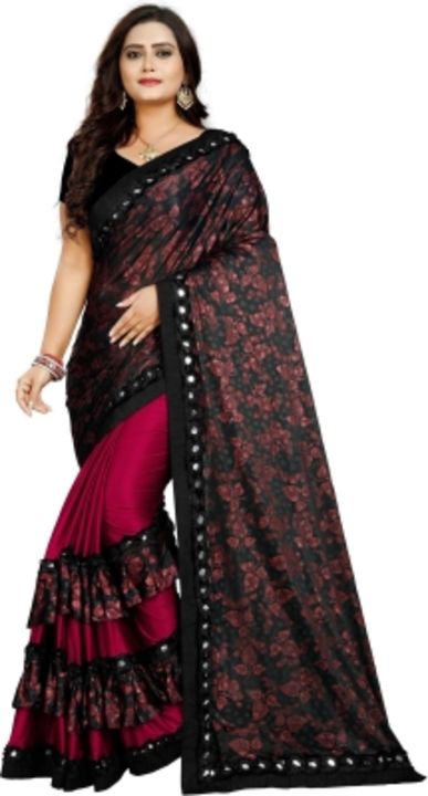 Printed Fashion Lycra Blend Saree uploaded by Online shopping on 4/8/2022