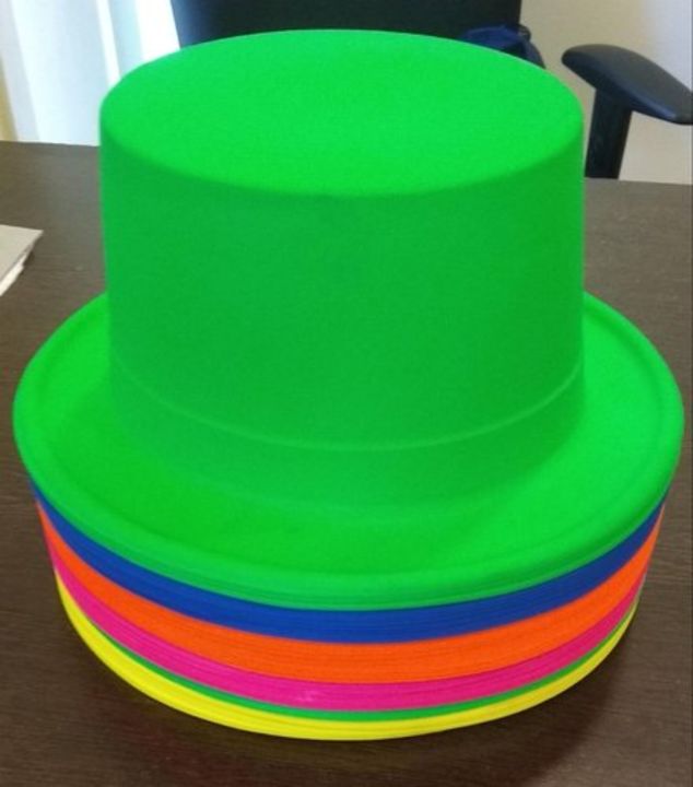 Neon hats 🤠 12pcs packing uploaded by Mamta decorations on 4/8/2022