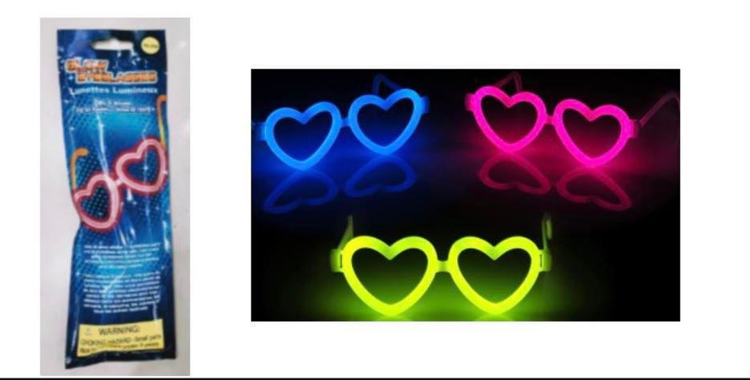Heart neon goggles 🥽 uploaded by Mamta decorations on 4/8/2022