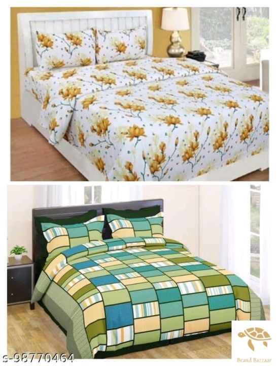 Catalog Name:*Attractive Bedsheets*
 uploaded by BrandBazzaar on 4/8/2022