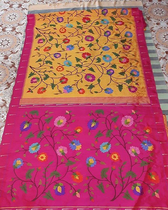 Paithani silk Saree.. Handcrafted Saree  uploaded by business on 10/18/2020