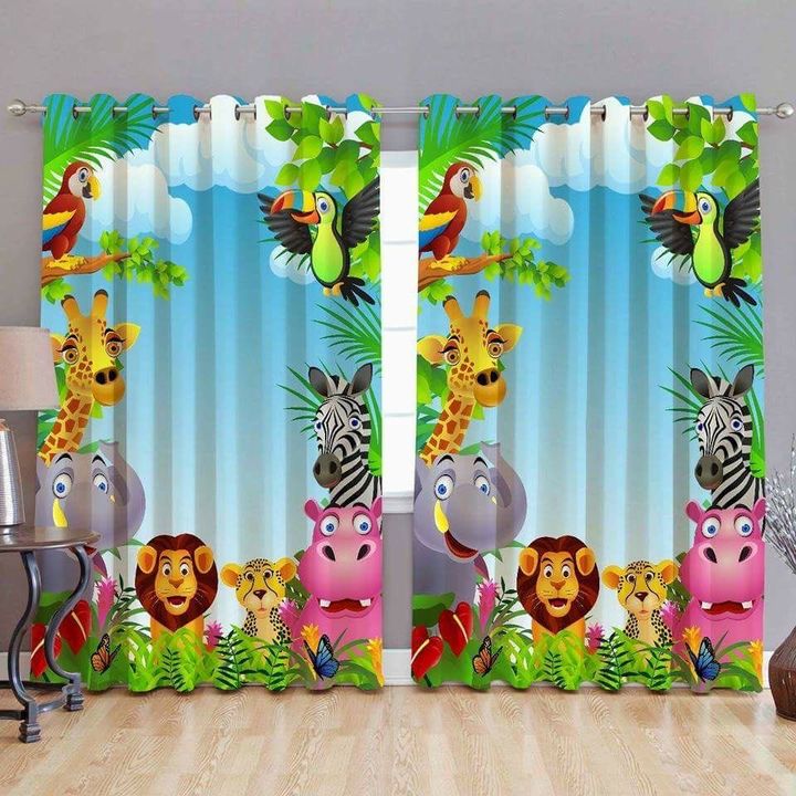 Designer HD Digital Print Eyelet Window Curtains Set of 2 Pcs -(46x60 inchs / 4x5 Feet Approx), Mult uploaded by RIRU ART on 4/8/2022