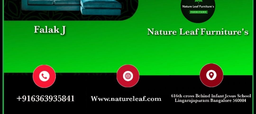 Visiting card store images of Nature Leaf Furniture's