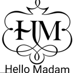 Business logo of Hello madam brand. Ladies Western clothes wholesal