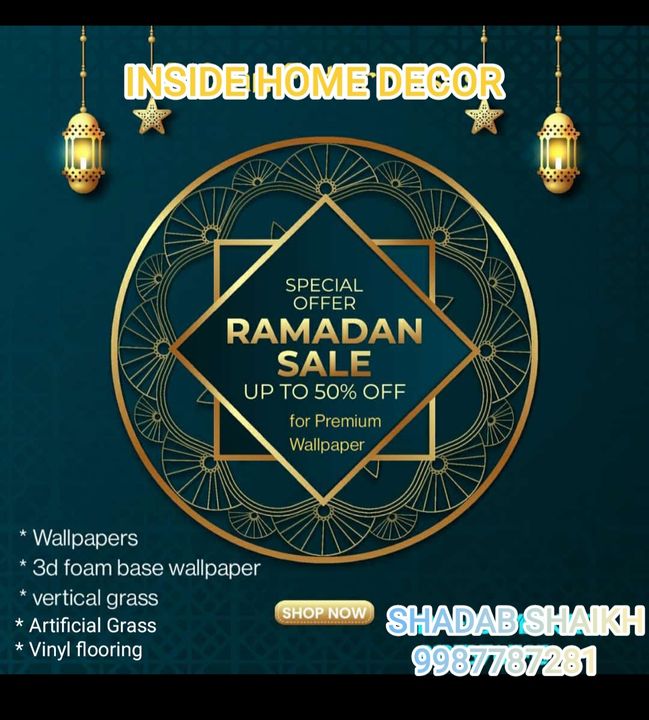 Post image SALE SALE SALE IMPORTED WALLPAPERSInside Home Decor Wallcovering Services.Door Step Service, Call for Free Visit at Your Door Step.. Finalize Your Design and Relax...😎Renovate Your Home With Very Cheap Rate