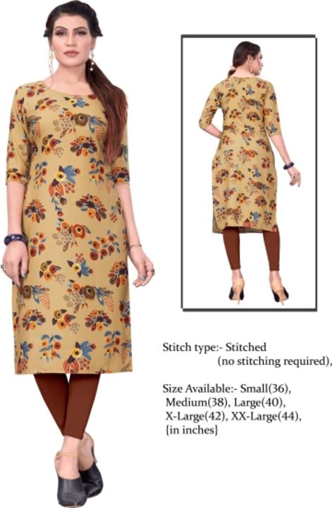 Crep kurti uploaded by business on 4/9/2022