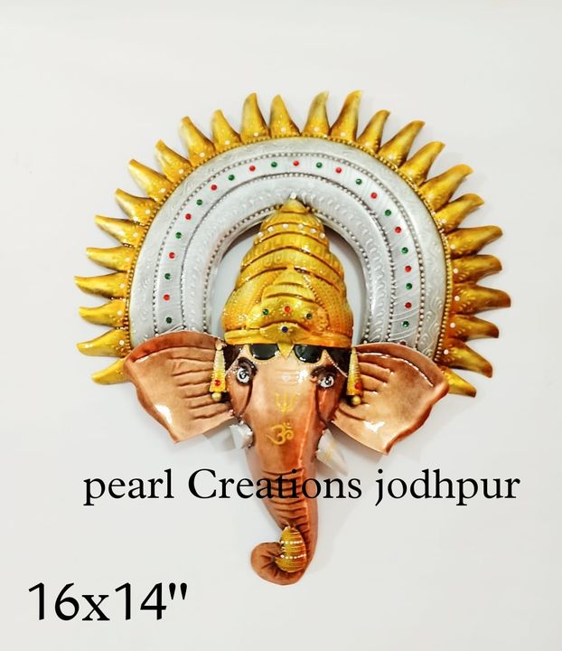 Iron metal ghanesha face uploaded by Pearl Creations jodhpur on 4/9/2022