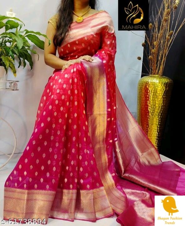 Post image Rs. 1505
Catalog Name:*Abhisarika Fabulous Sarees*Saree Fabric: OrganzaBlouse: Product DependentBlouse Fabric: OrganzaPattern: Zari WovenBlouse Pattern: SolidMultipack: SingleSizes: Free Size (Saree Length Size: 6.3 m, Blouse Length Size: 0.9 m) 
Dispatch: 2 DaysEasy Returns Available In Case Of Any Issue*Proof of Safe Delivery! Click to know on Safety Standards of Delivery Partners- https://ltl.sh/y_nZrAV3