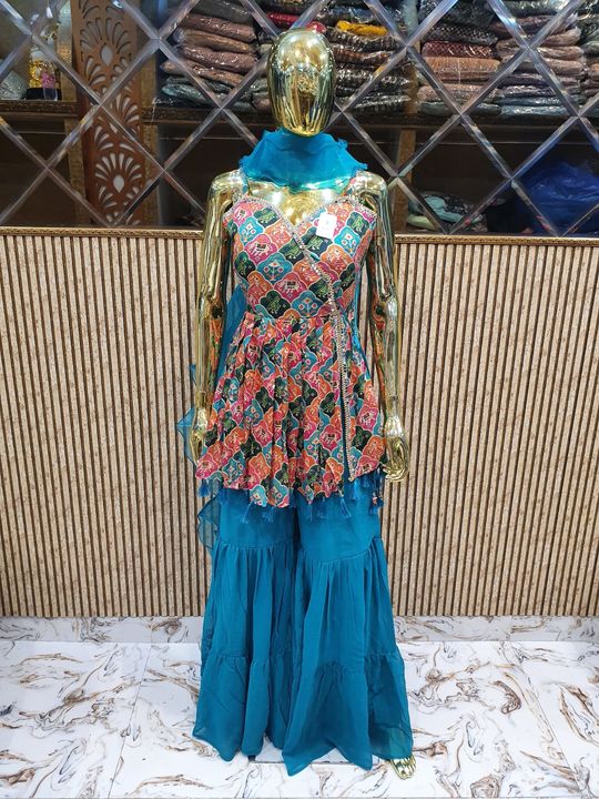 Sharara suit  uploaded by Preraj designer on 4/9/2022