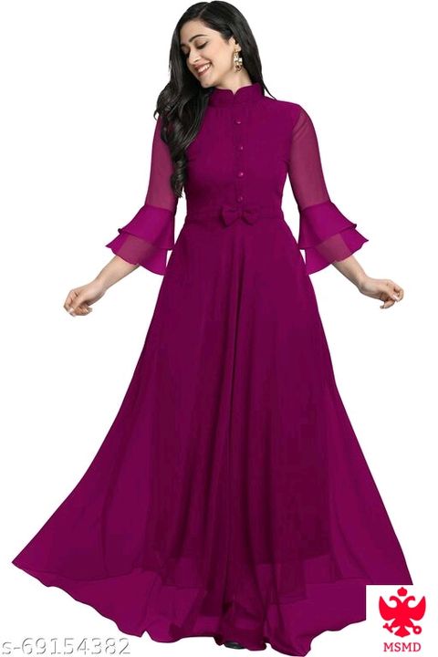 Pink Color Anarakali Gown for Womens uploaded by business on 4/9/2022