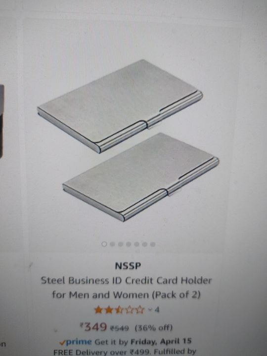 2 pcs steel card holder uploaded by Sadar bazar delhi 9315440334 on 4/10/2022
