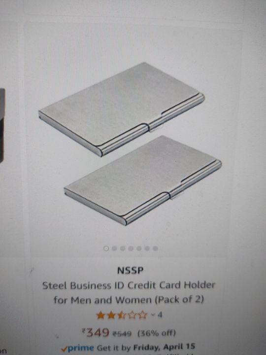 2 pcs steel card holder  uploaded by Sadar bazar delhi 9315440334 on 4/10/2022
