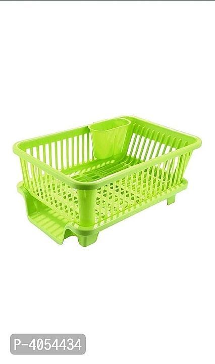 *Essential Green Plastic Washing Basket With Removabl tray uploaded by business on 10/18/2020